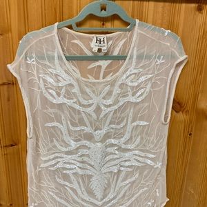 Haute Hippie Gorgeous Beaded Top Size S